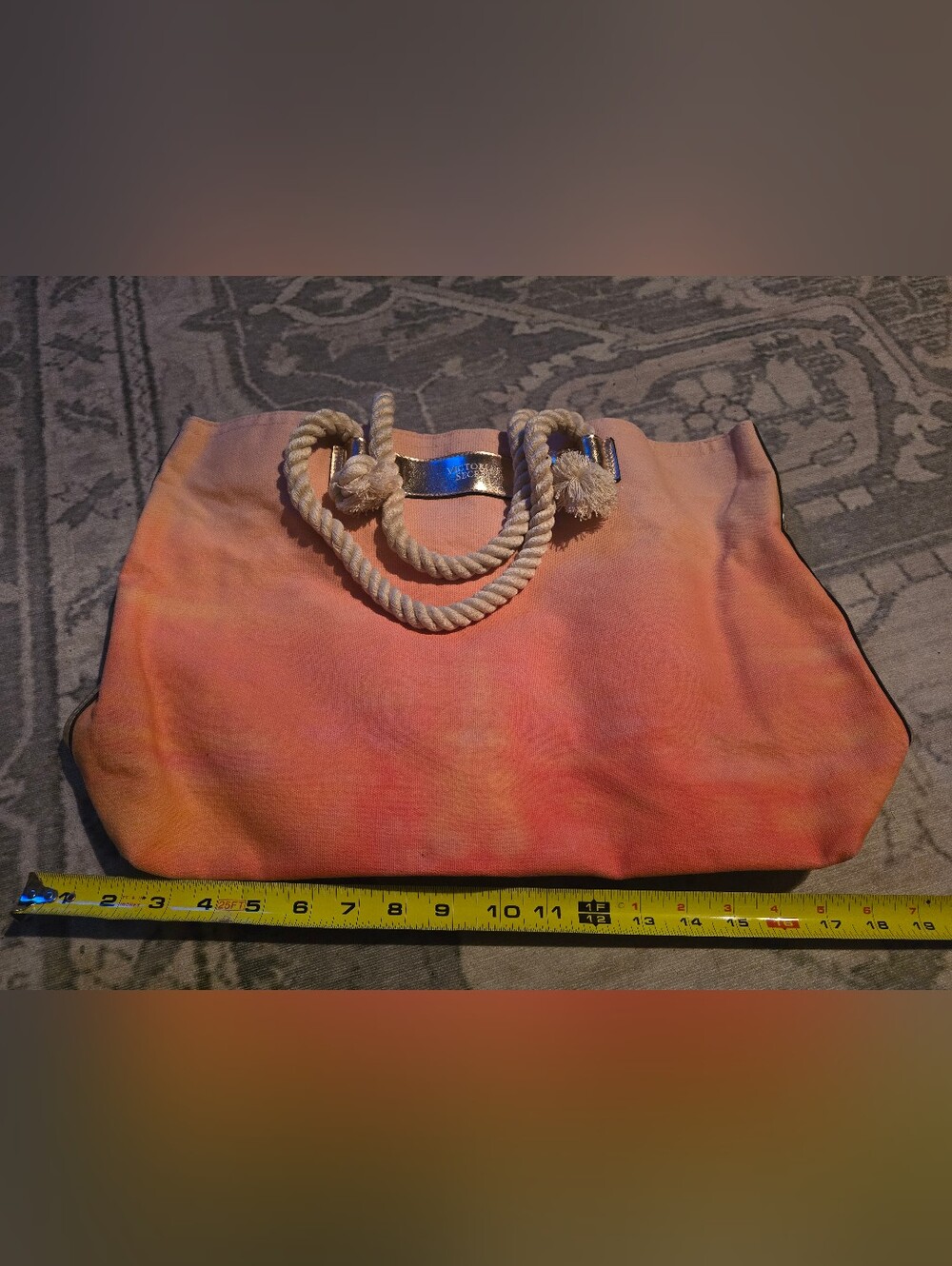 Victoria's Secret Coral Ombre Beach Tote